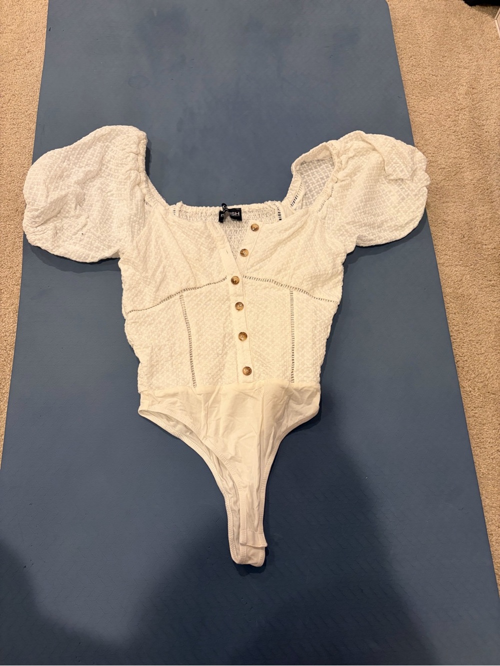Kittenish Ruffle Sleeve Body Suit